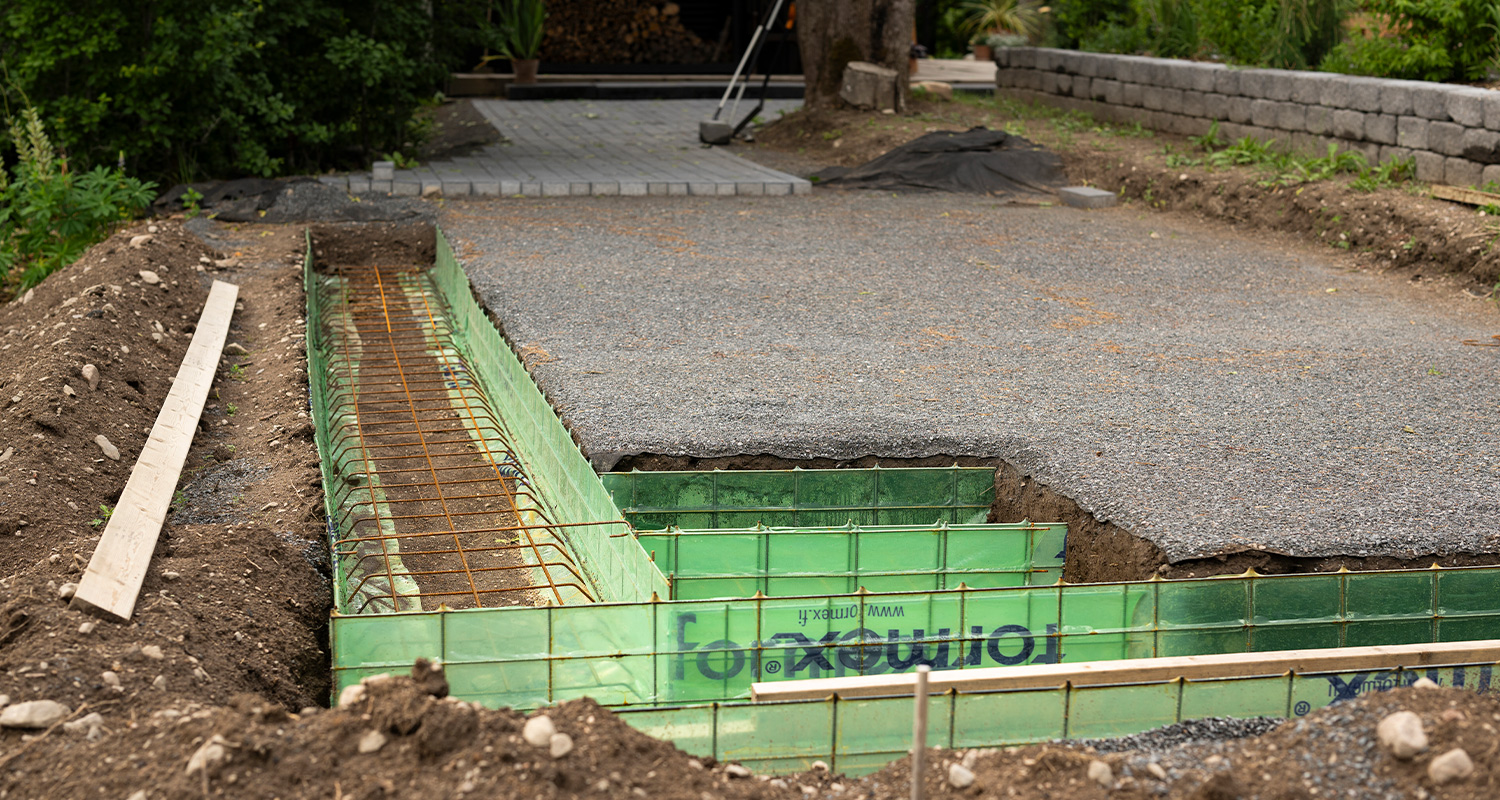 Tee itse nuotiopaikka ja muottianturan valaminen