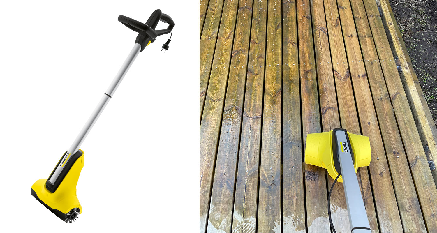 Terassipesuri Kärcher PCL 4 terassin puhdistuksessa