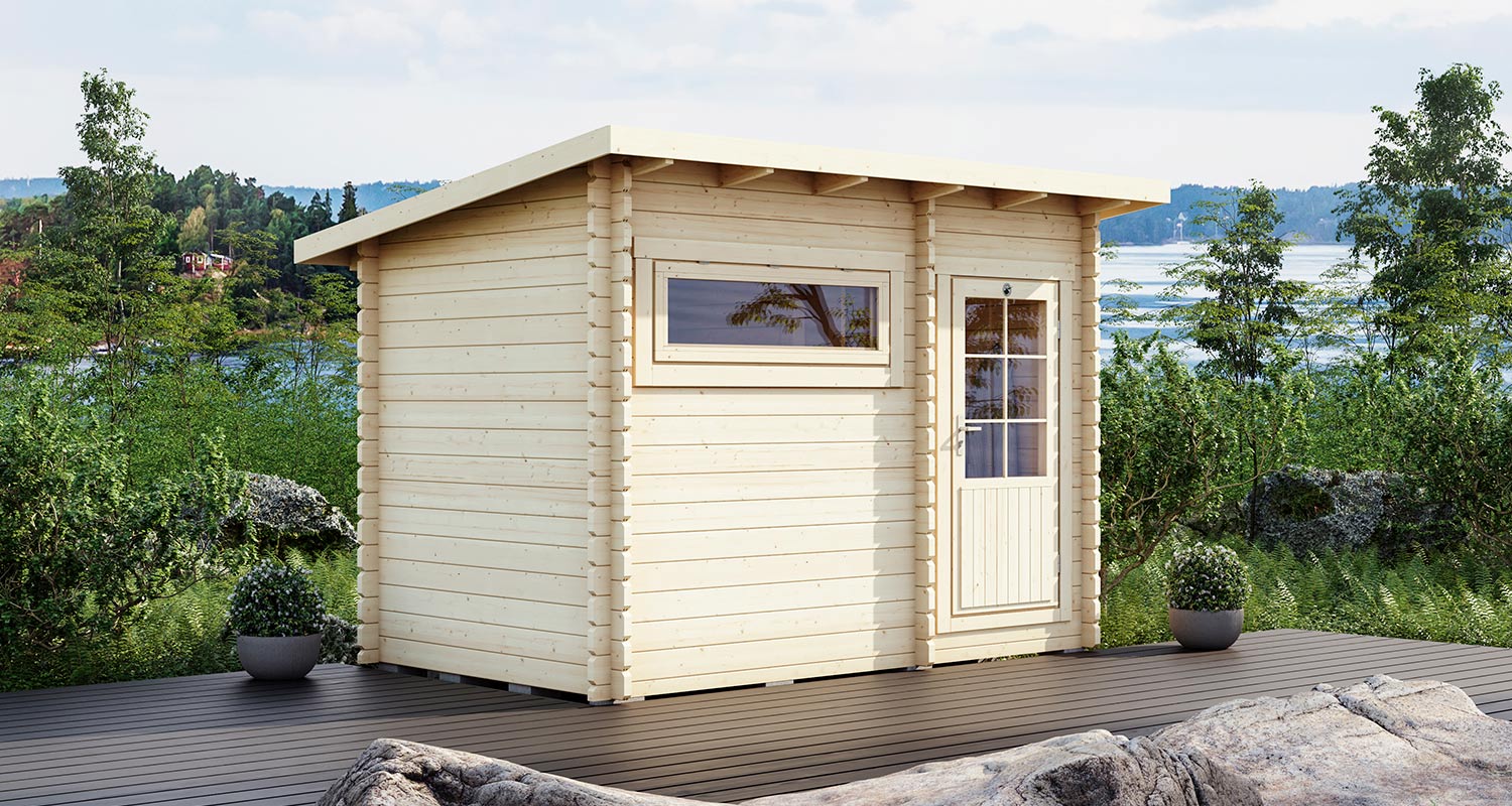 Pihasauna Lillevilla 9 Luoman puunvärinen, myynnissä K-Raudassa