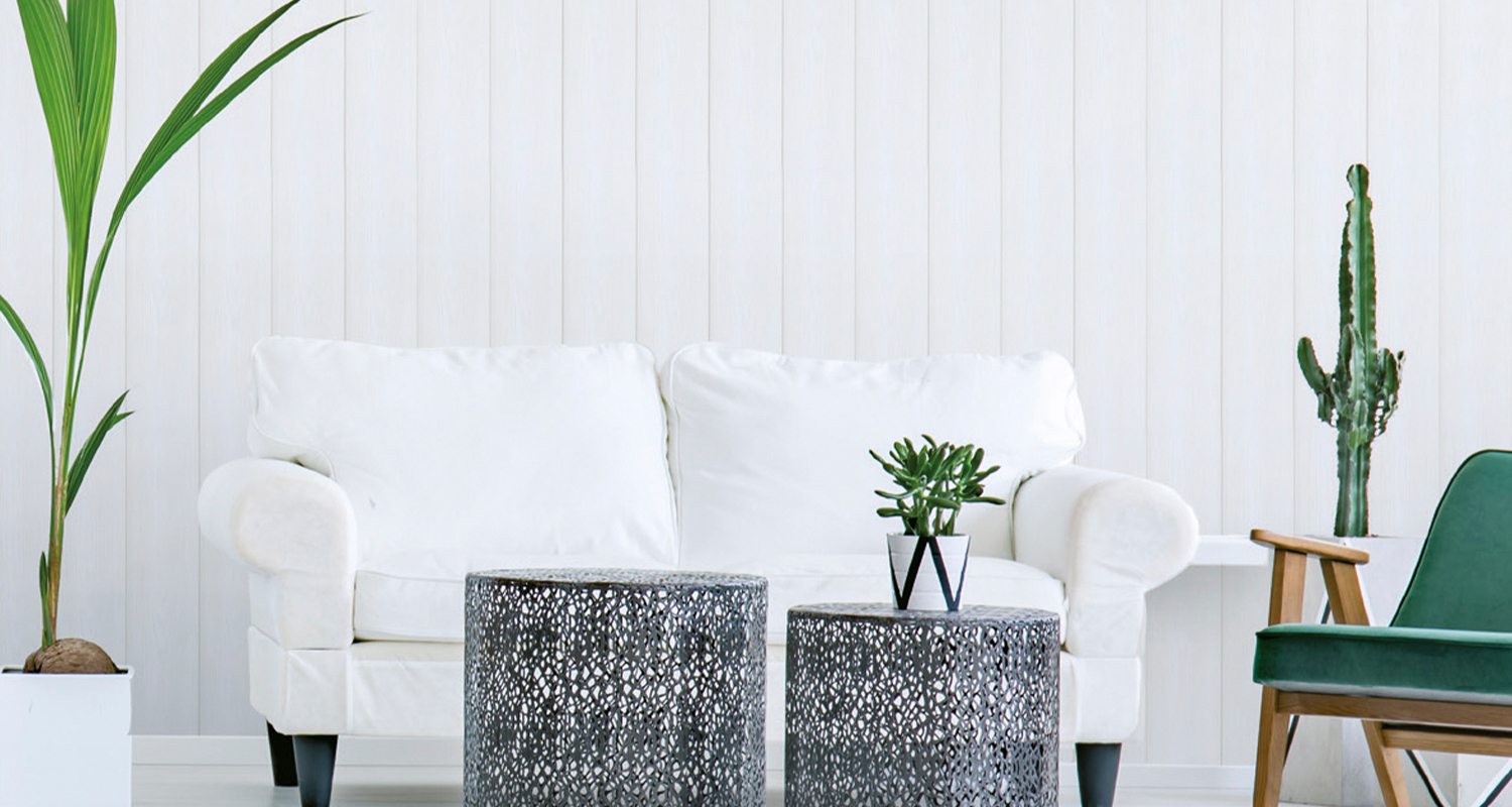 Sisustuspaneeli Cello 13x120x2370 STV OM puhdas valkoinen harjattu