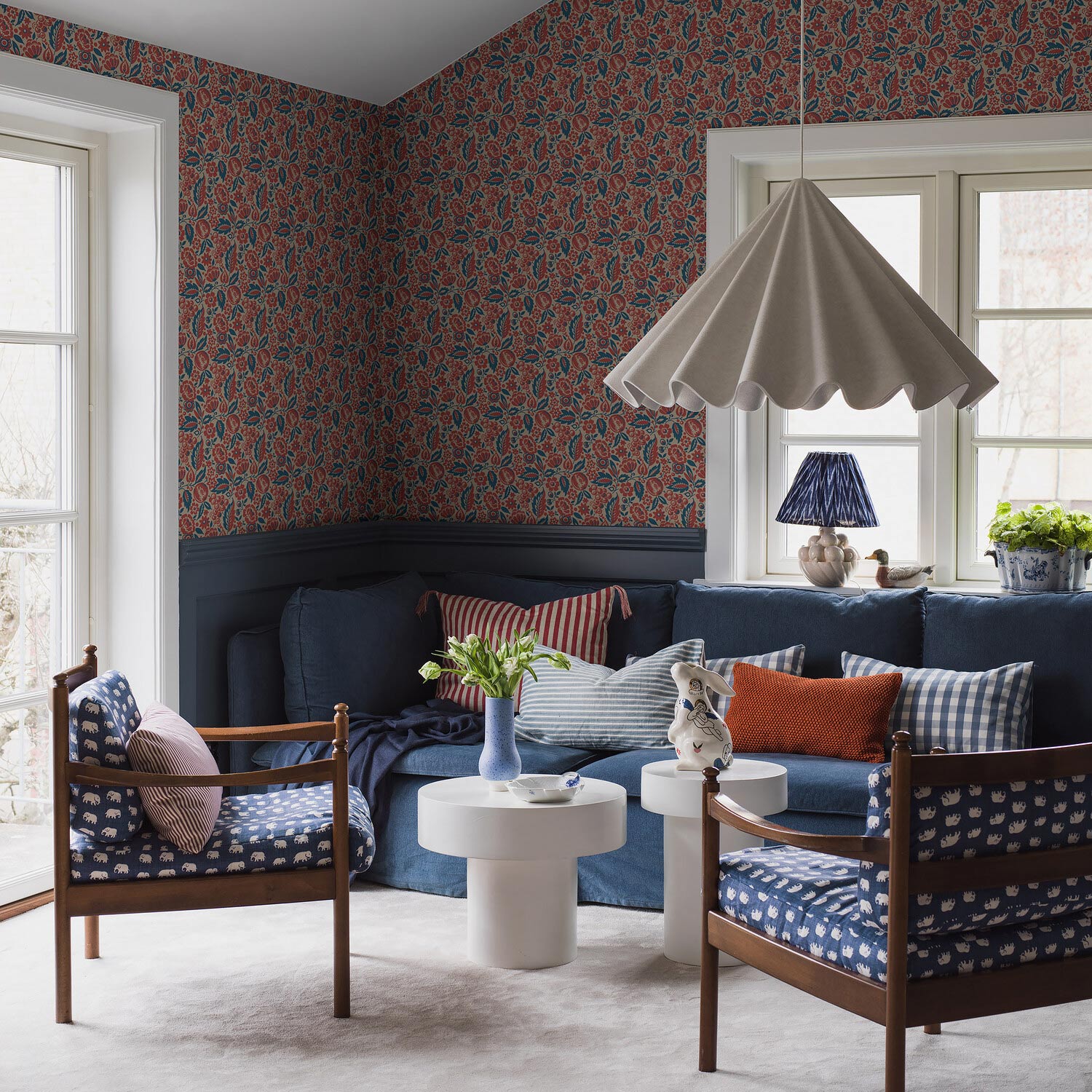 Tapettitrendit 2024: Kuvassa Boråstapeter New Heritage 4816 10,05m kuitutapetti