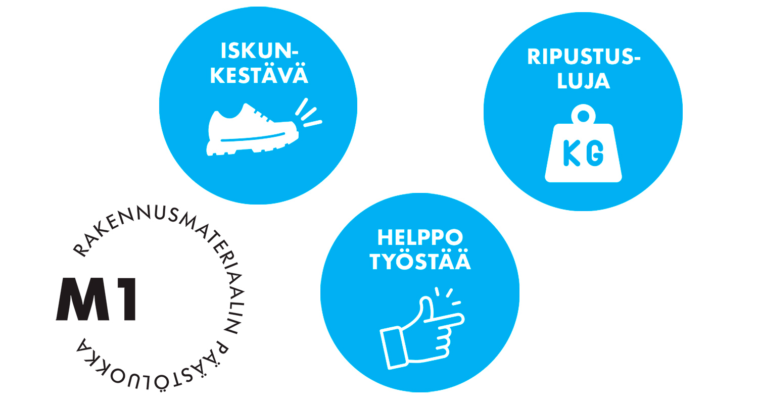 Knauf Ultra Board 13 kivikova kipsilevy ominaisuudet