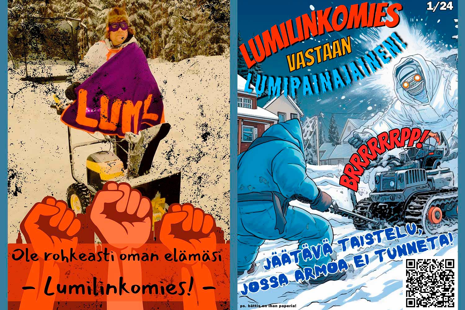 Tuotetestaajan luoma Lumilinkomies