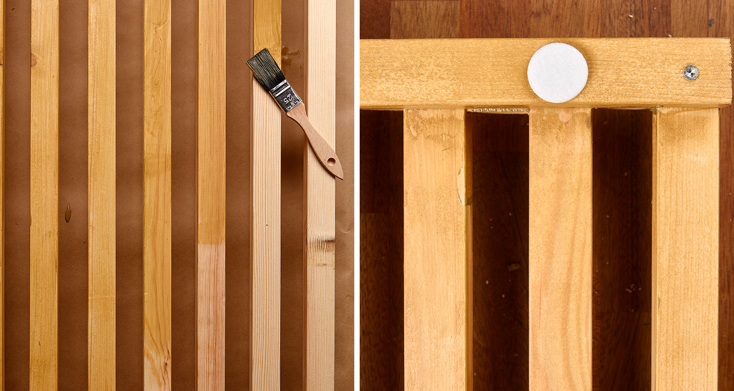 puinen sängynpääty työvaiheet 3 ja 4