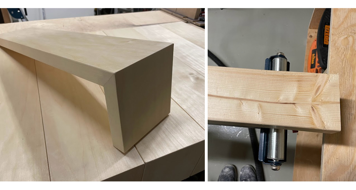 Työn jälkeä, kun käytössä oli akkukatkaisu- ja jiirisaha Bosch GCM 18V-216 DC Solo