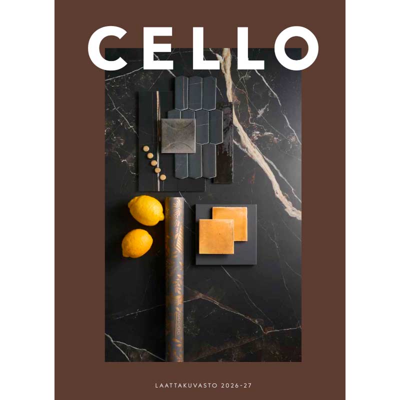 Cello laattakuvasto 2026-27