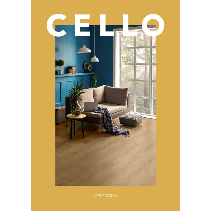 Kuvassa Cello-lattiaestteen kansi.