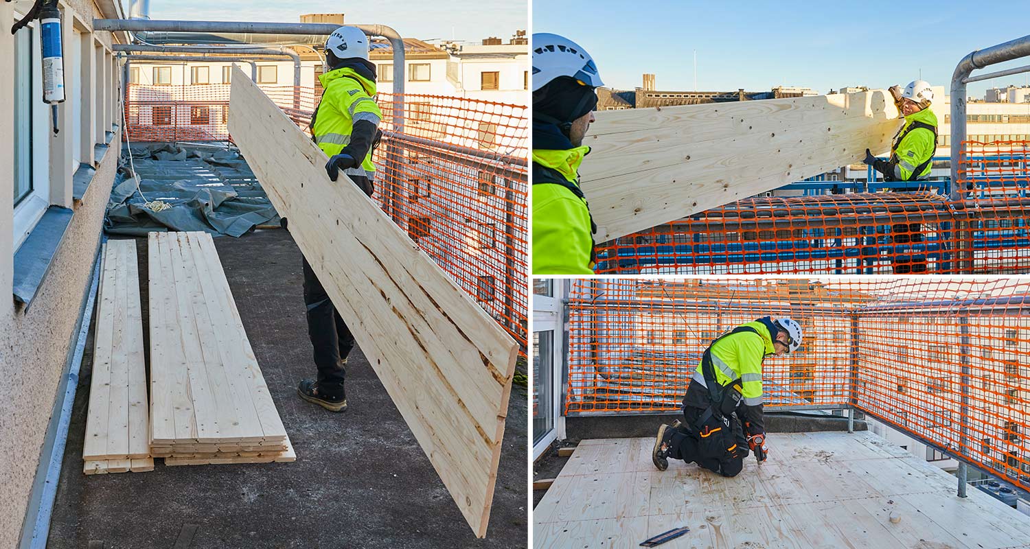 Näin hoituu K-Raudan valikoimista löytyvän PROF-rakennuslevyn asennus