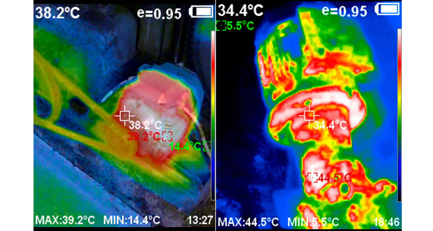 Lämpökameran lämpökartta 