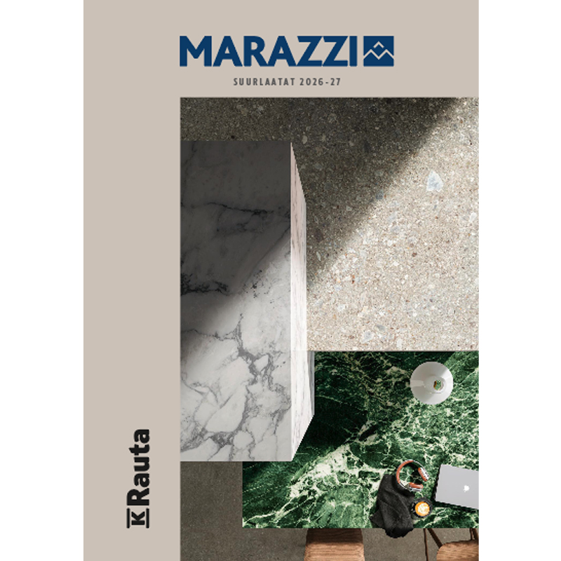 Marazzi suurlaatat -esitteen kansi