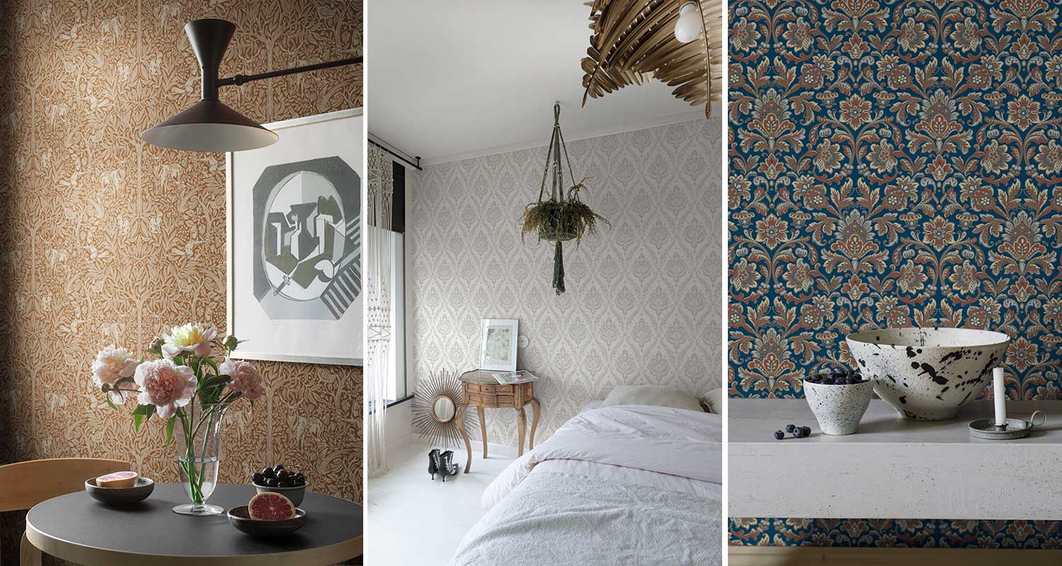 Klassiset tapettikuosit K-Raudan valikoimista