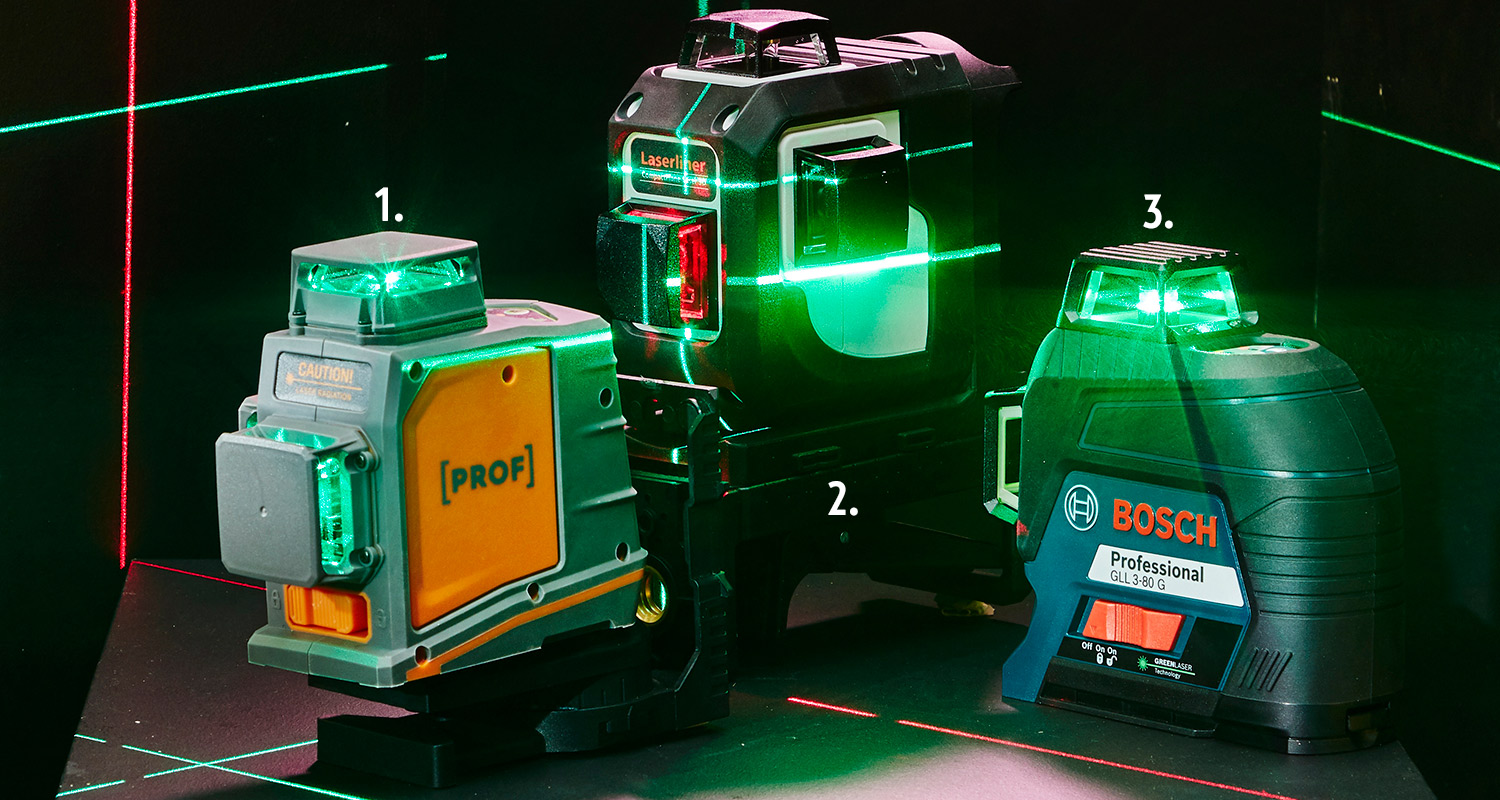 Hyvä PROF, parempi Laserliner ja paras linjalaser Bosch Professional
