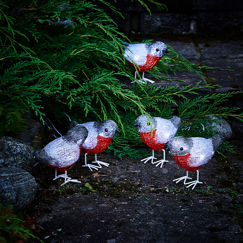 Valosarja Cello punatulkut 5kpl IP44