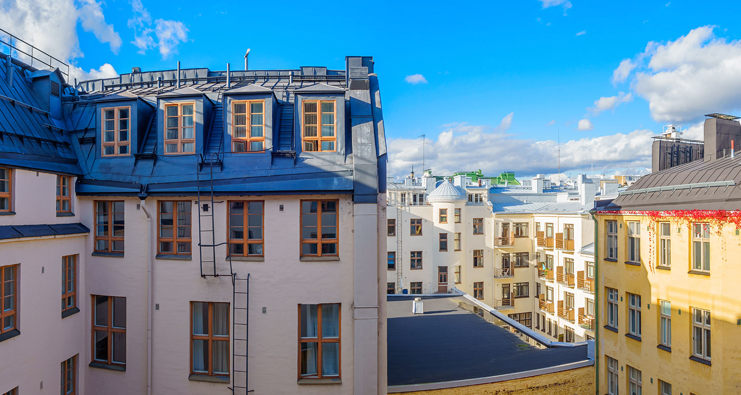 Värikkäät kerrostalot