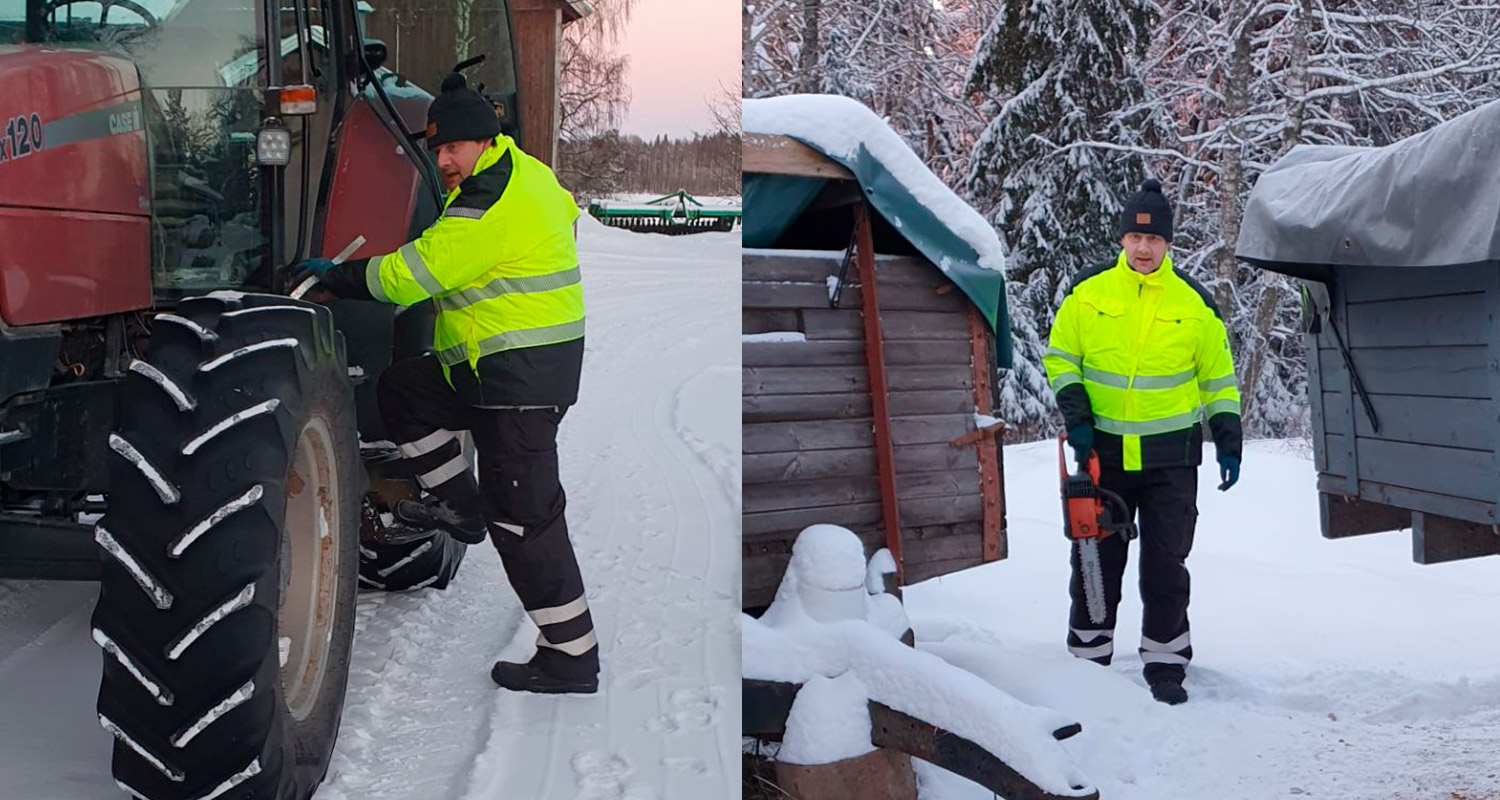 PROF-työvaatteet testissä miehellä