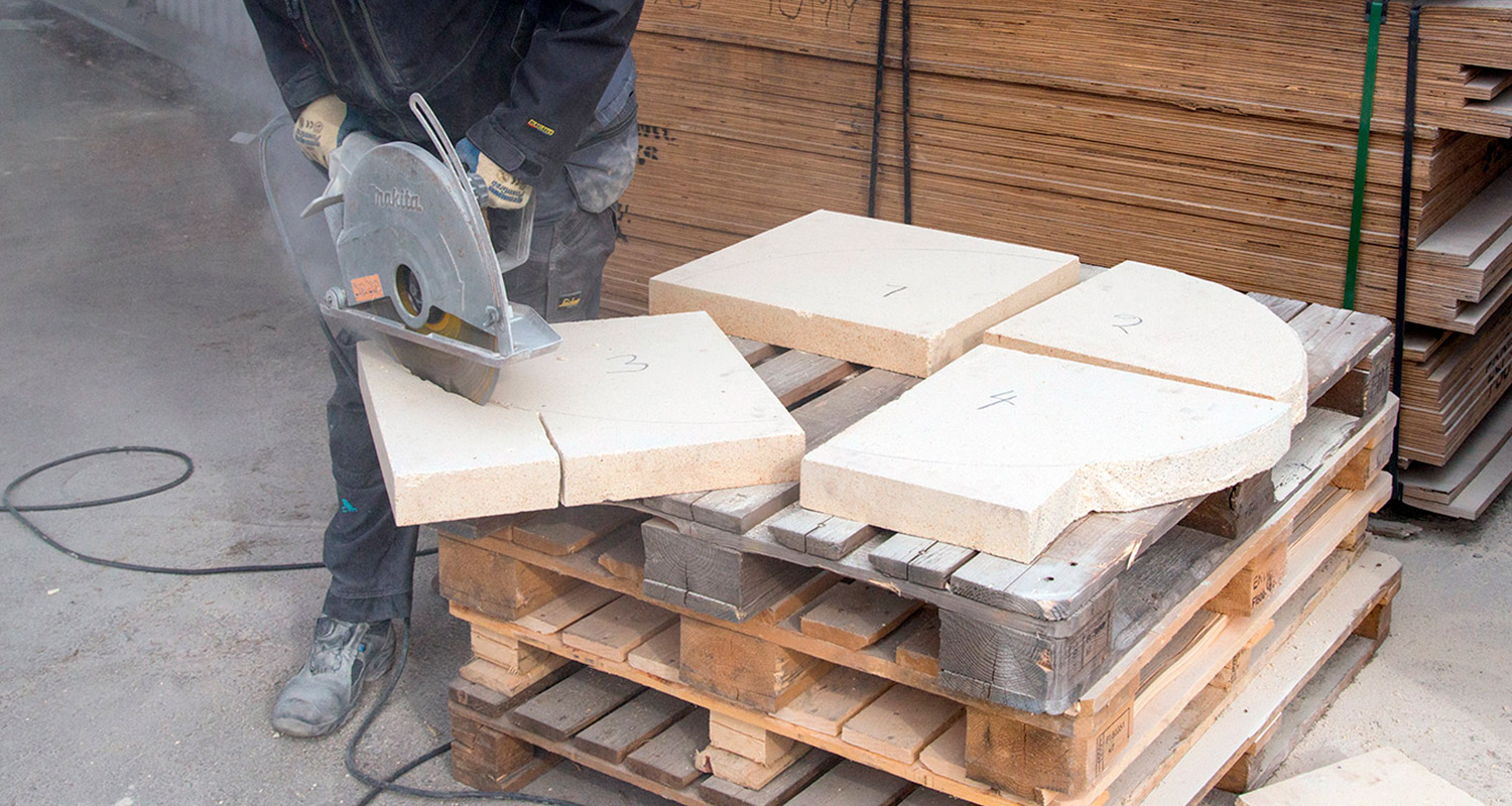 Pizzauunin teon työvaihe 11