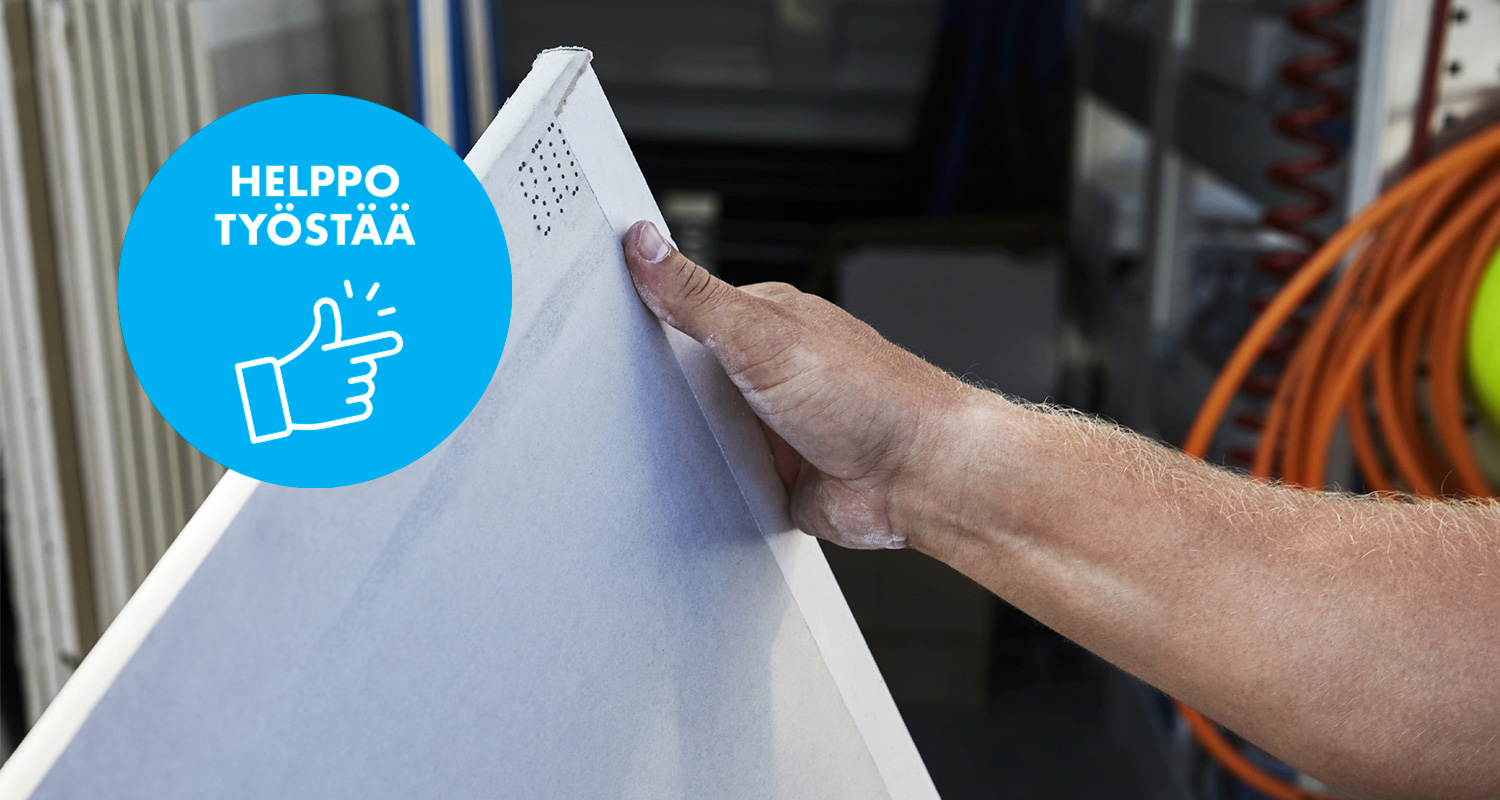 Knauf Ultra Board 13 -kipsilevyn käsittely