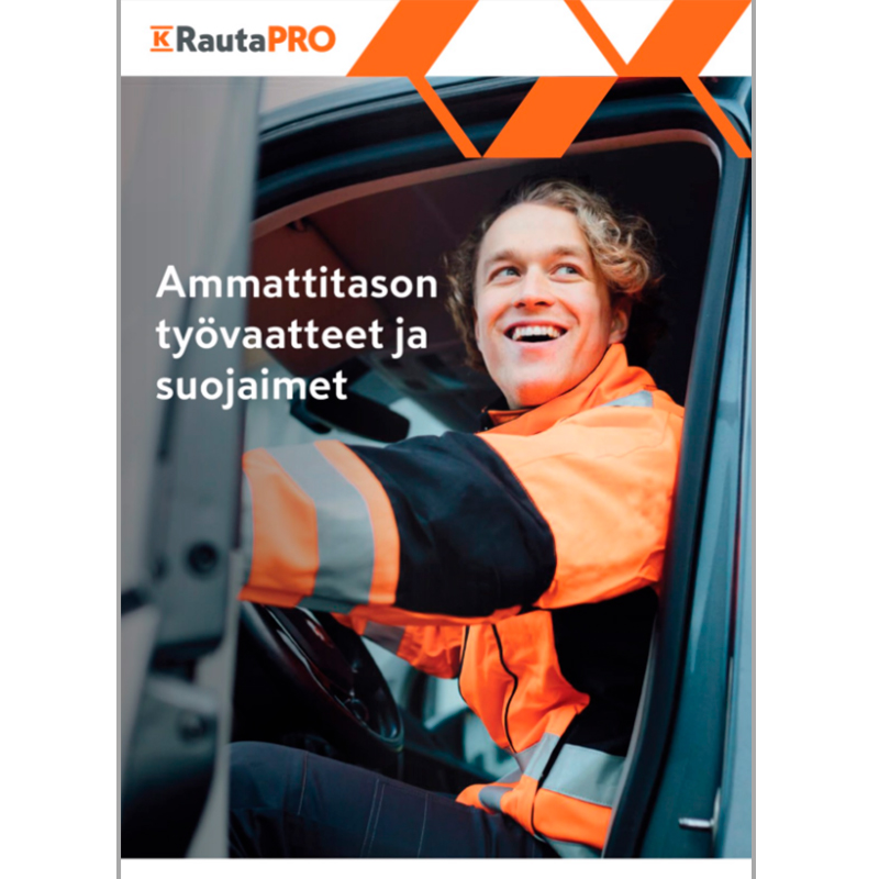 Ammattitason työvaatteet ja suojaimet -esitteen kansi 2026