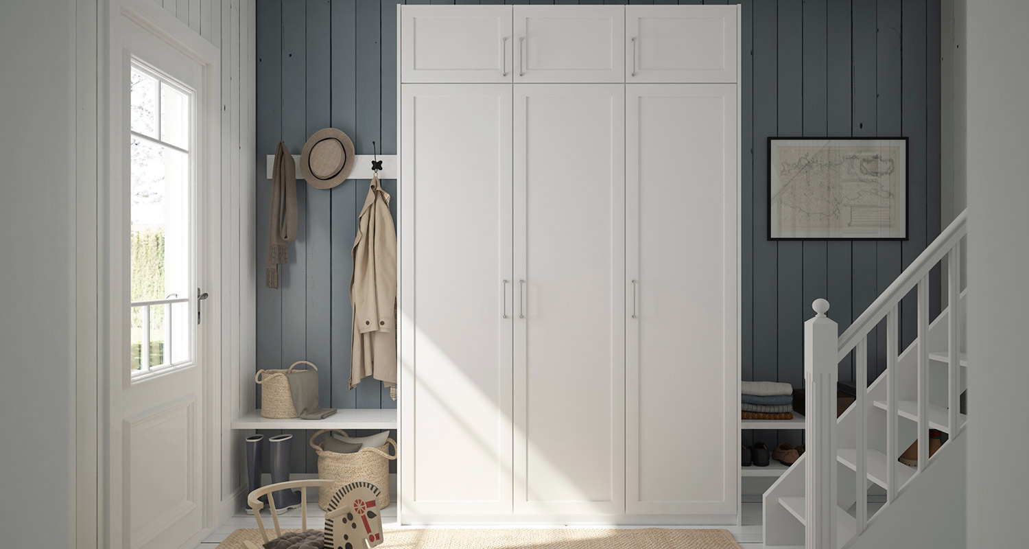 Cello Click Luosto -valkoinen eteiskomero K-Raudasta