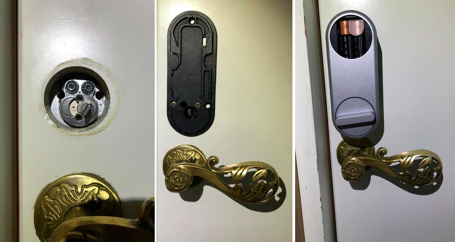 Yale Linus älylukon asennusvaiheet, tuote myynnissä K-Raudassa