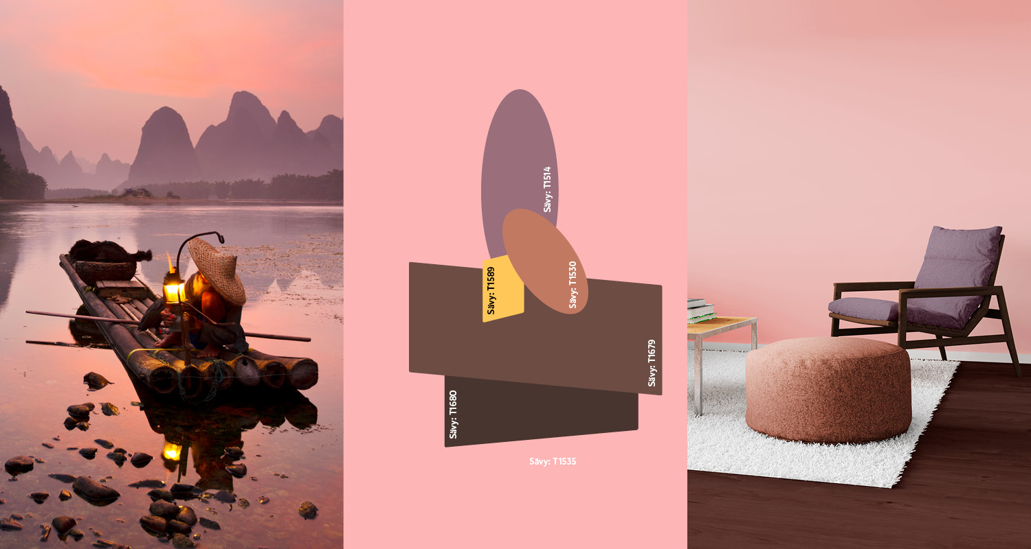 60-30-10-sääntö hyödynnettynä olohuoneen sisustuksessa.