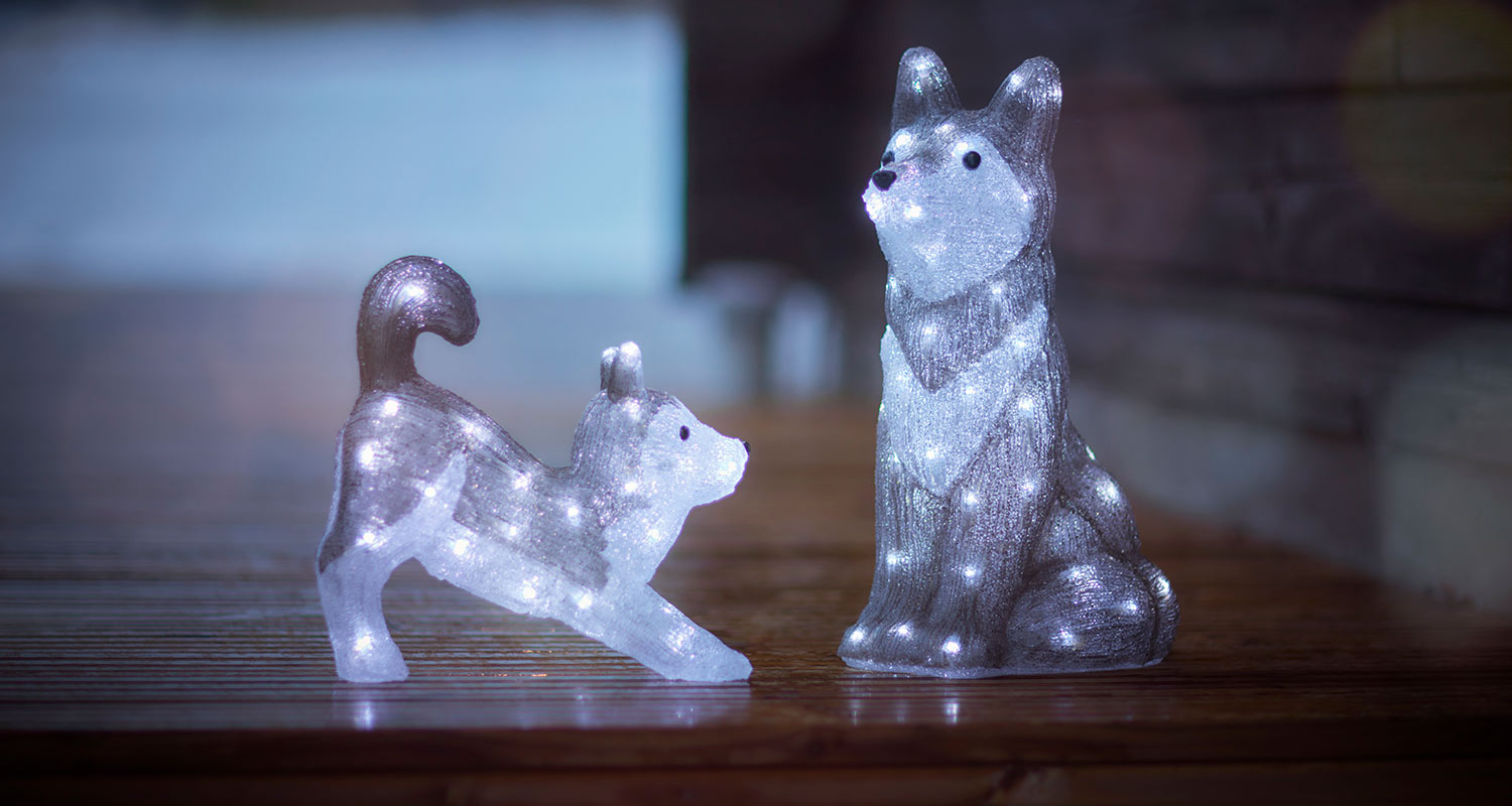 Tunnelmallisia koiravalaisimia ulko- ja sisäkäyttöön Cellolta K-Raudasta