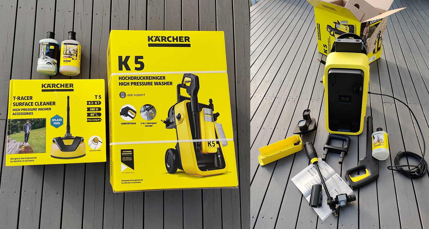 tuotetesti-karcher-k5-comfort-premium-ja-terassipesuri-karcher-t5-krauta-ak-pakkaukset