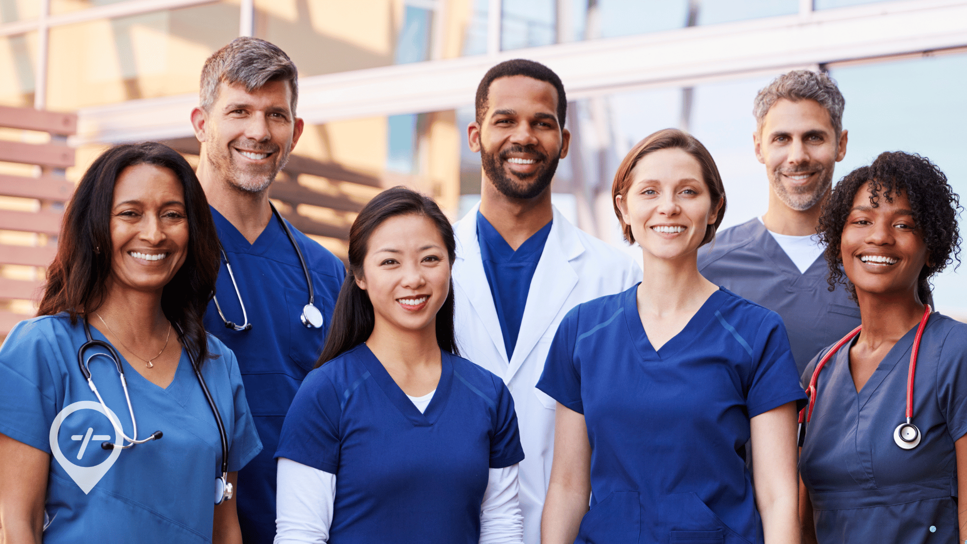 An image featuring a diverse group of nurses representing various specialties—such as ICU, pediatrics, surgical, and emergency care—highlighting the wide range of career opportunities available in the nursing profession.