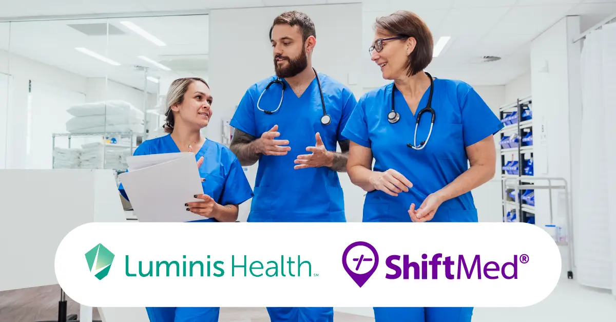 Luminis Health and ShiftMed Partnership Announcement 