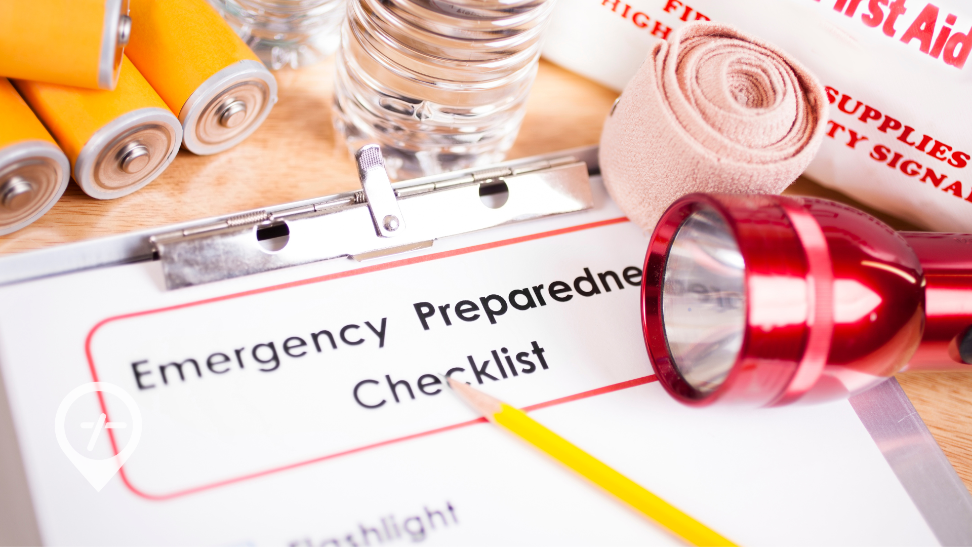 An image that shows items for emergency preparedness.