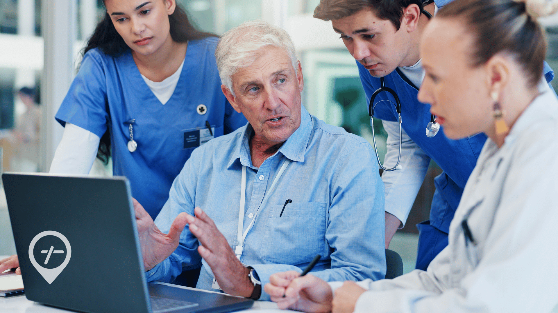 A healthcare C-suite leader presents on resilient health system workforce planning and aligning labor to patient demand.