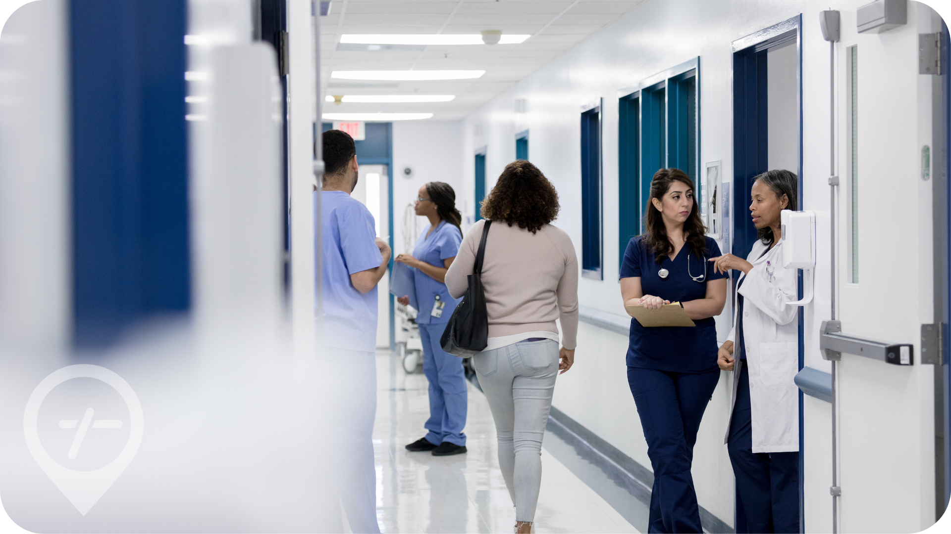 Busy hospital during the flu season