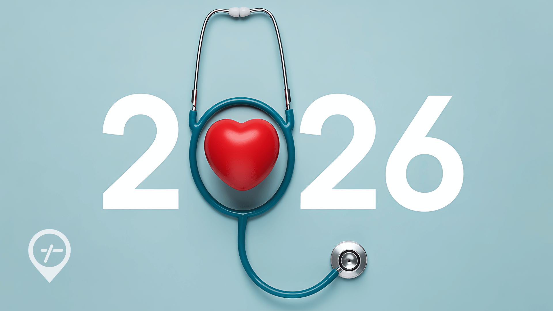 An image of a stethoscope with the year 2026 to represent the latest healthcare workforce trends.