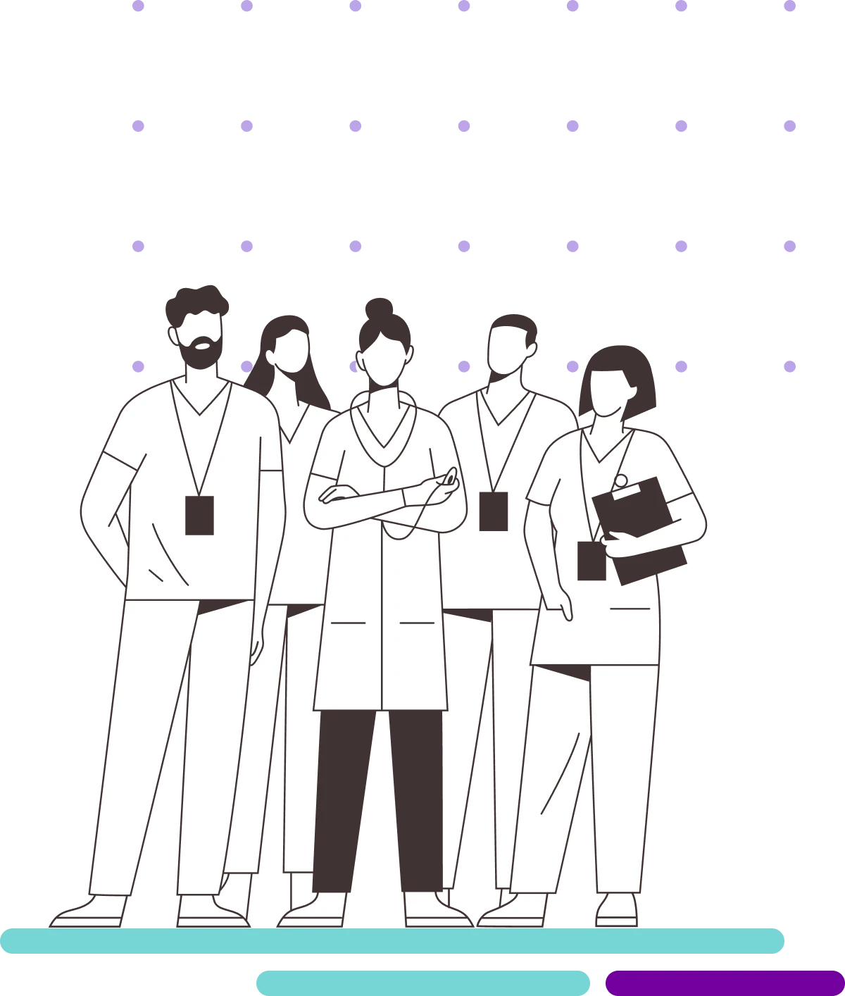 Nurse group illustration