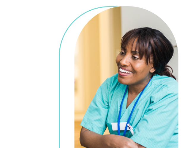 smiling female nurse