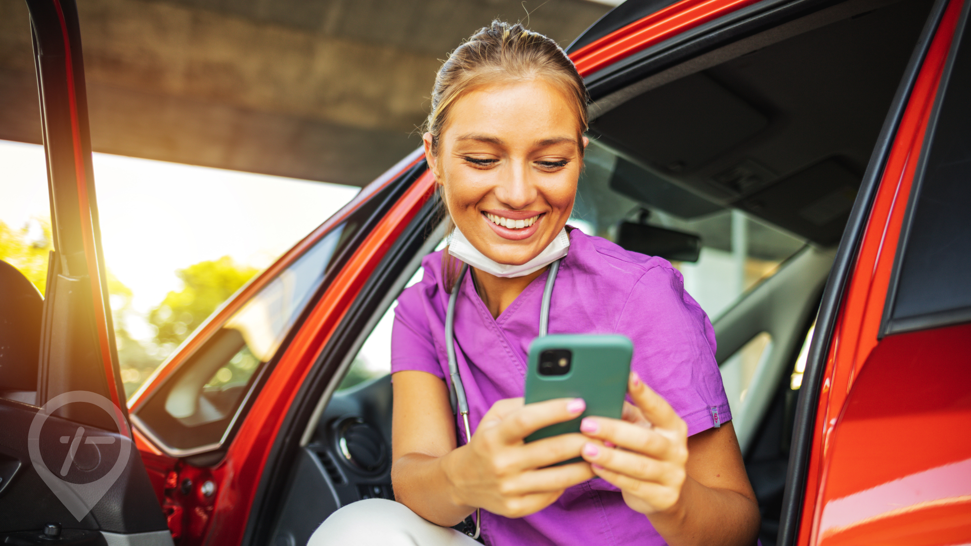 Female nurse leveraging the gig economy in healthcare
