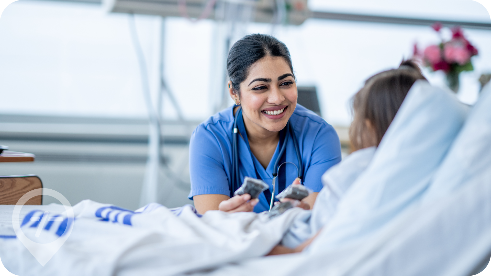 Asian female nurse cares for your patient