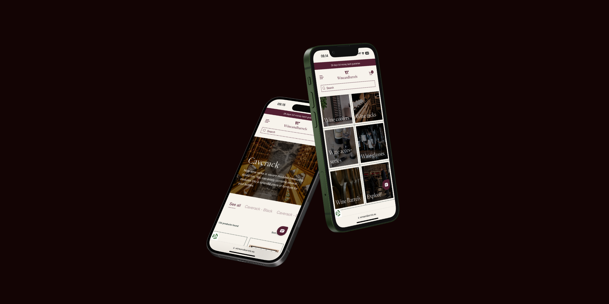 Mobile phones with website
