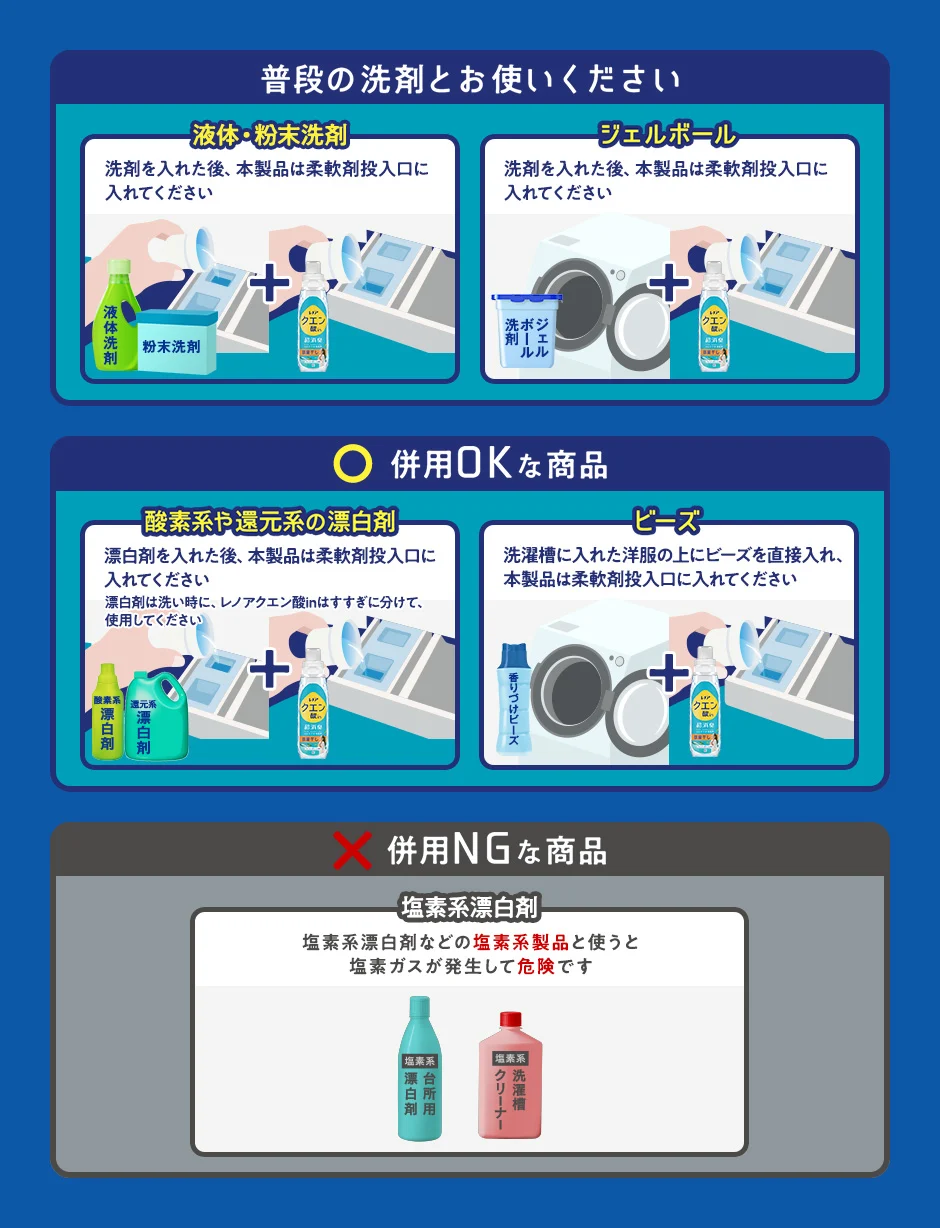 他のお洗濯商品と併用 詳しく内容 他のお洗濯商品と併用 詳しく内容
