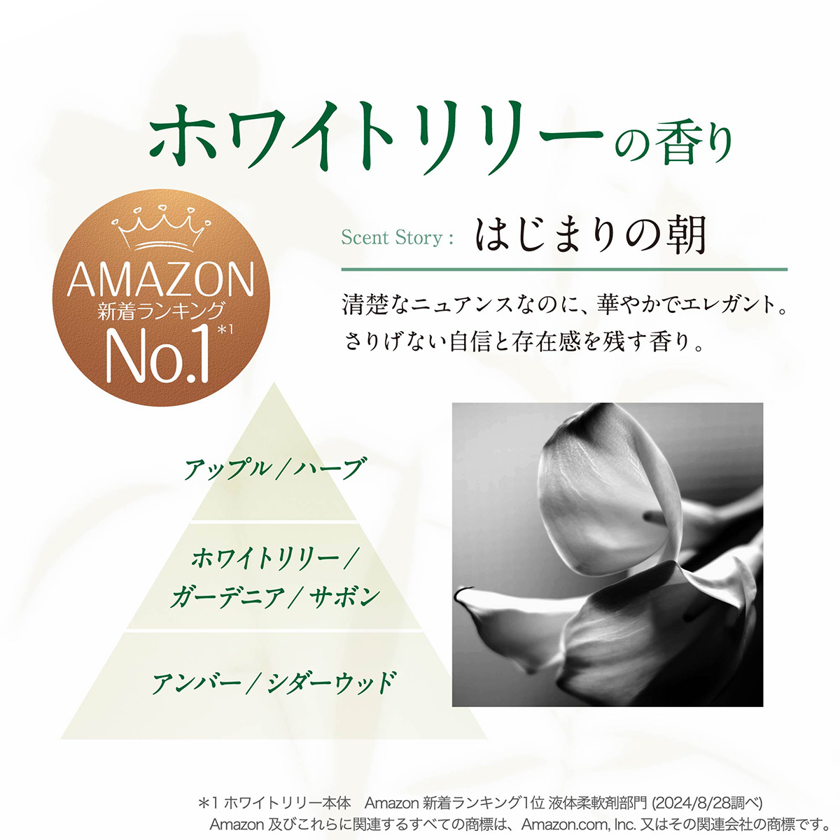 レノアリセットセラム ホワイトリリーの香り｜ニオイ化学変化で無臭化
