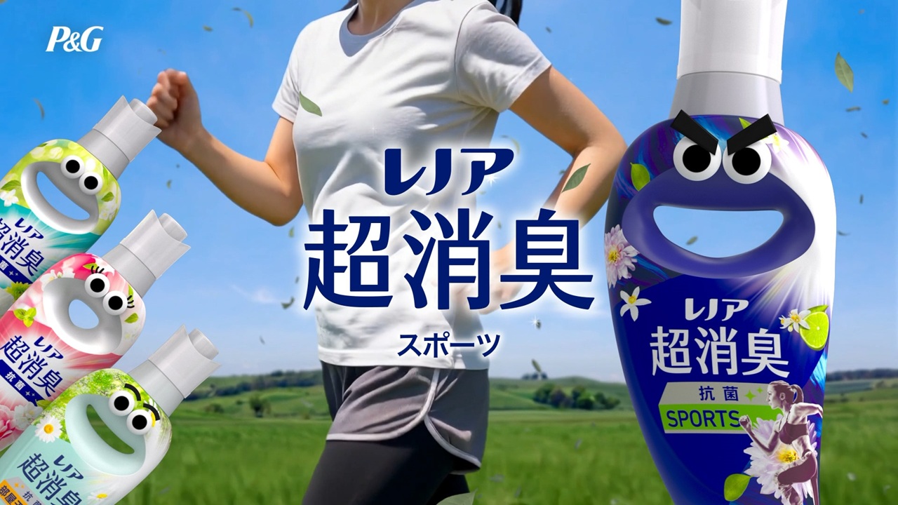 レノア超消臭ビデオ｜ニオイ化学変化で無臭化する柔軟剤