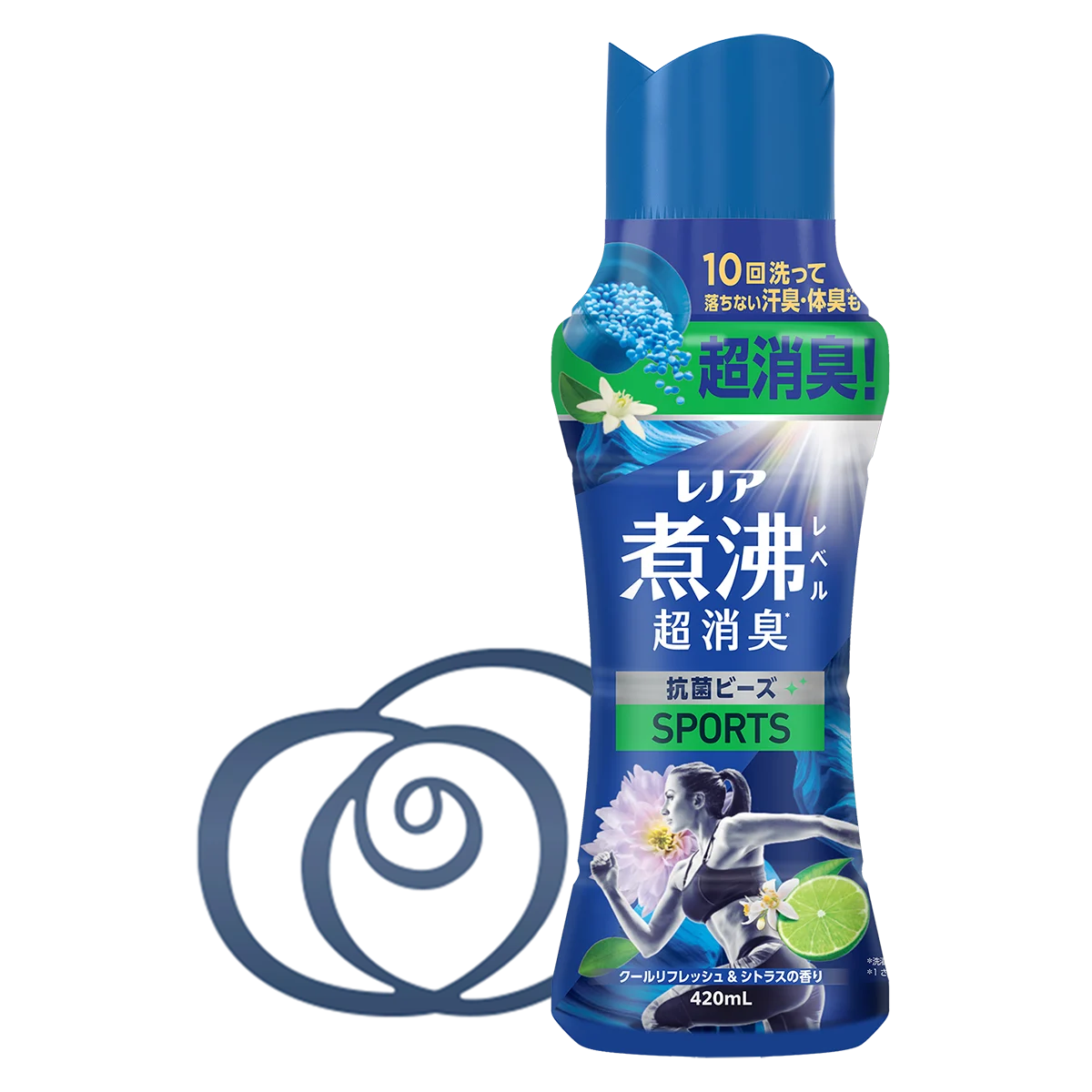 レノア煮沸レベル消臭抗菌ビーズ SPORTS クールリフレッシュの香り