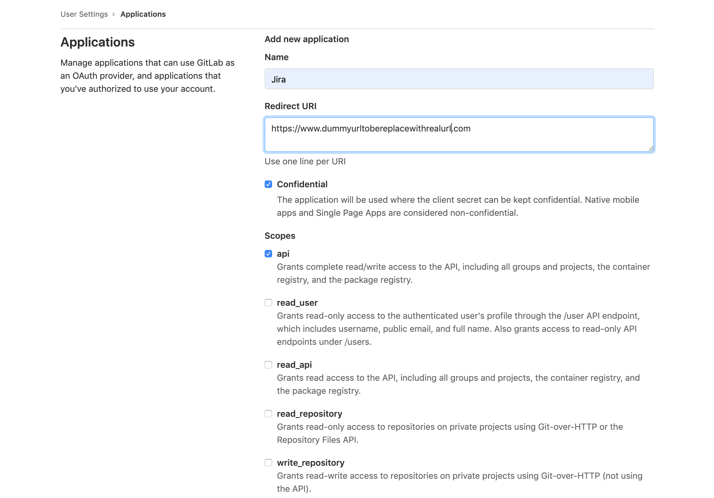 Setting up GitLab and Jira DVCS Connector 2