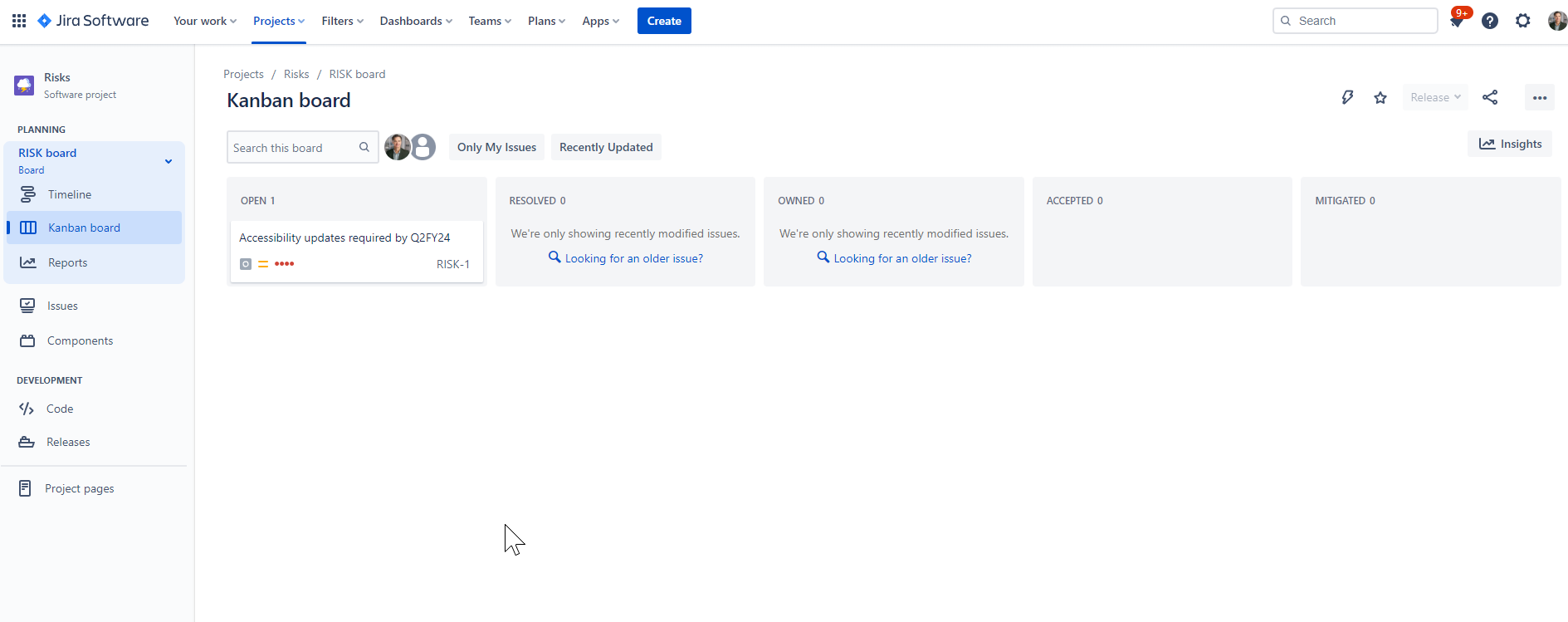 kanban board