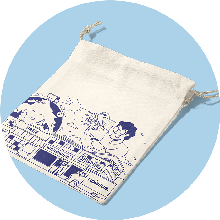 Custom 100% Organic Cotton Bags I Tishwish I Eco-Friendly Packaging