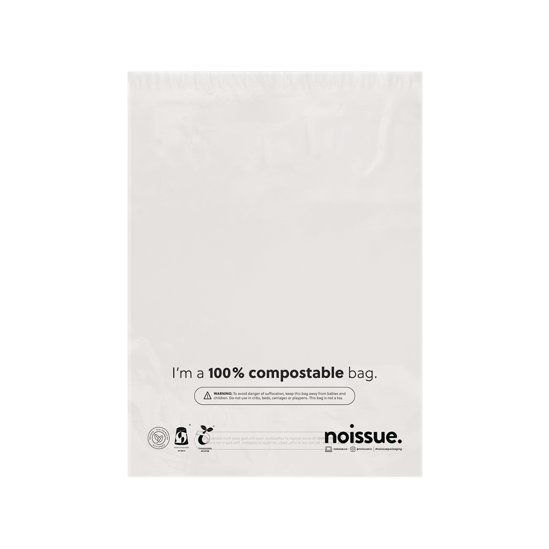 Compostable Garment Bag for Fashion Packaging
