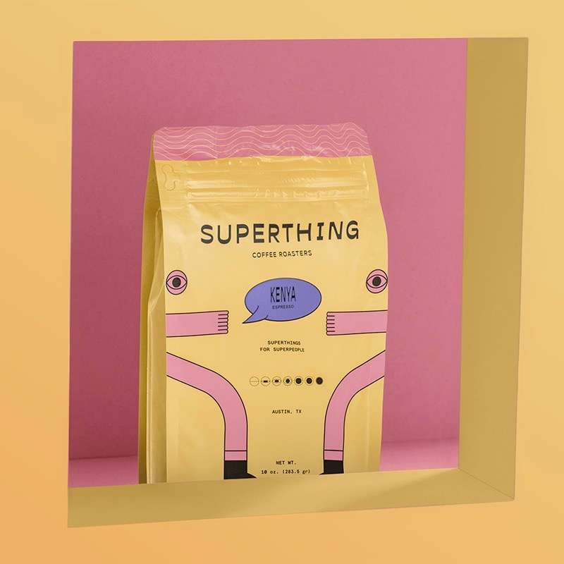 Custom Block Bottom Coffee Bags noissue