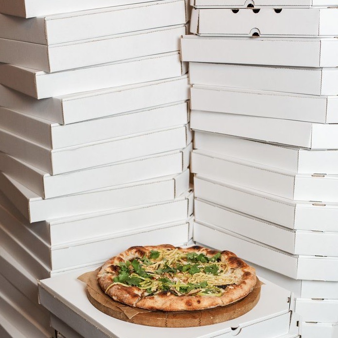 Wholesale Black, White Pizza Boxes - Bulk Pizza Boxes