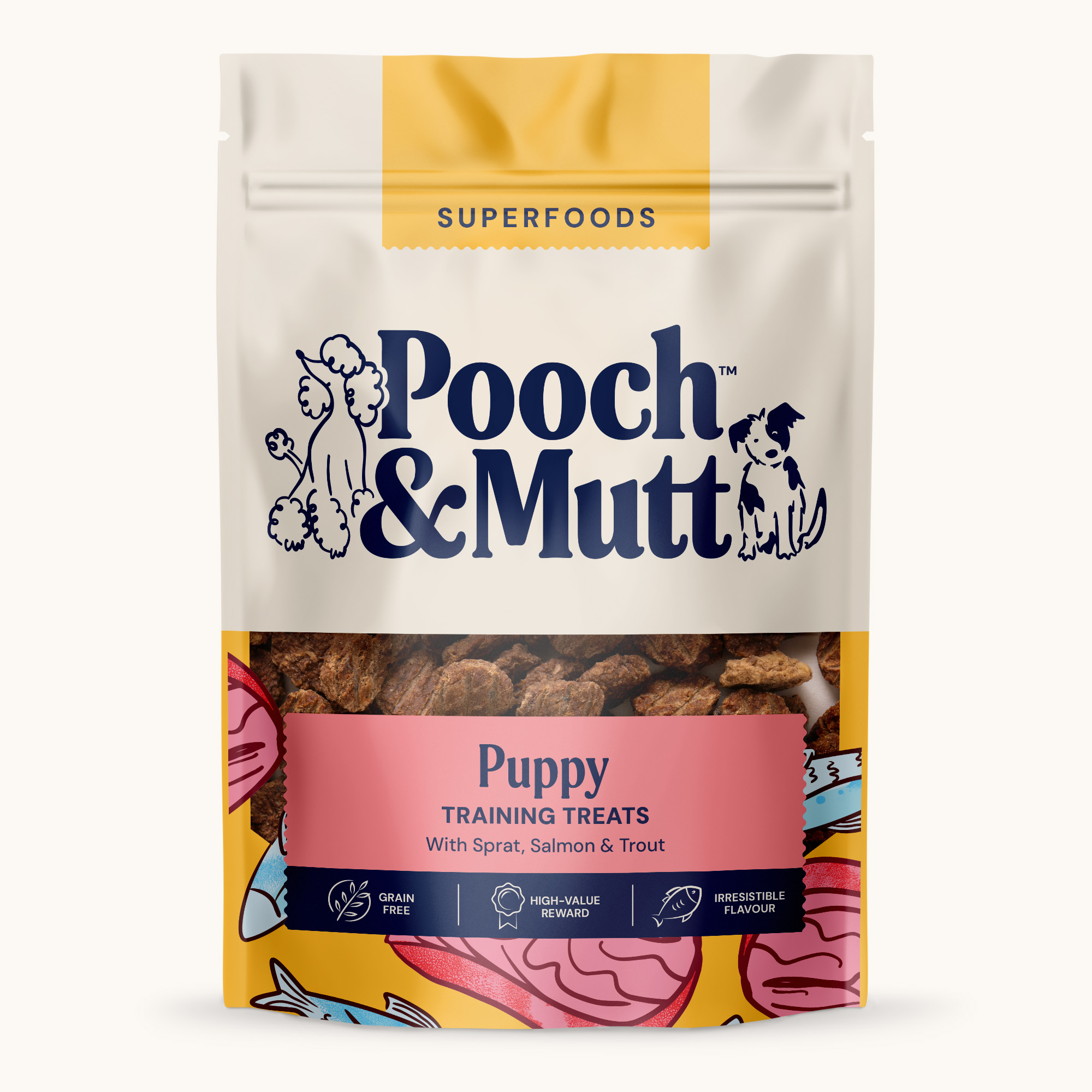 SUPERFOODS PUPPY FISH TRAINGING TREATS 80g 2000x2000 WEB OP