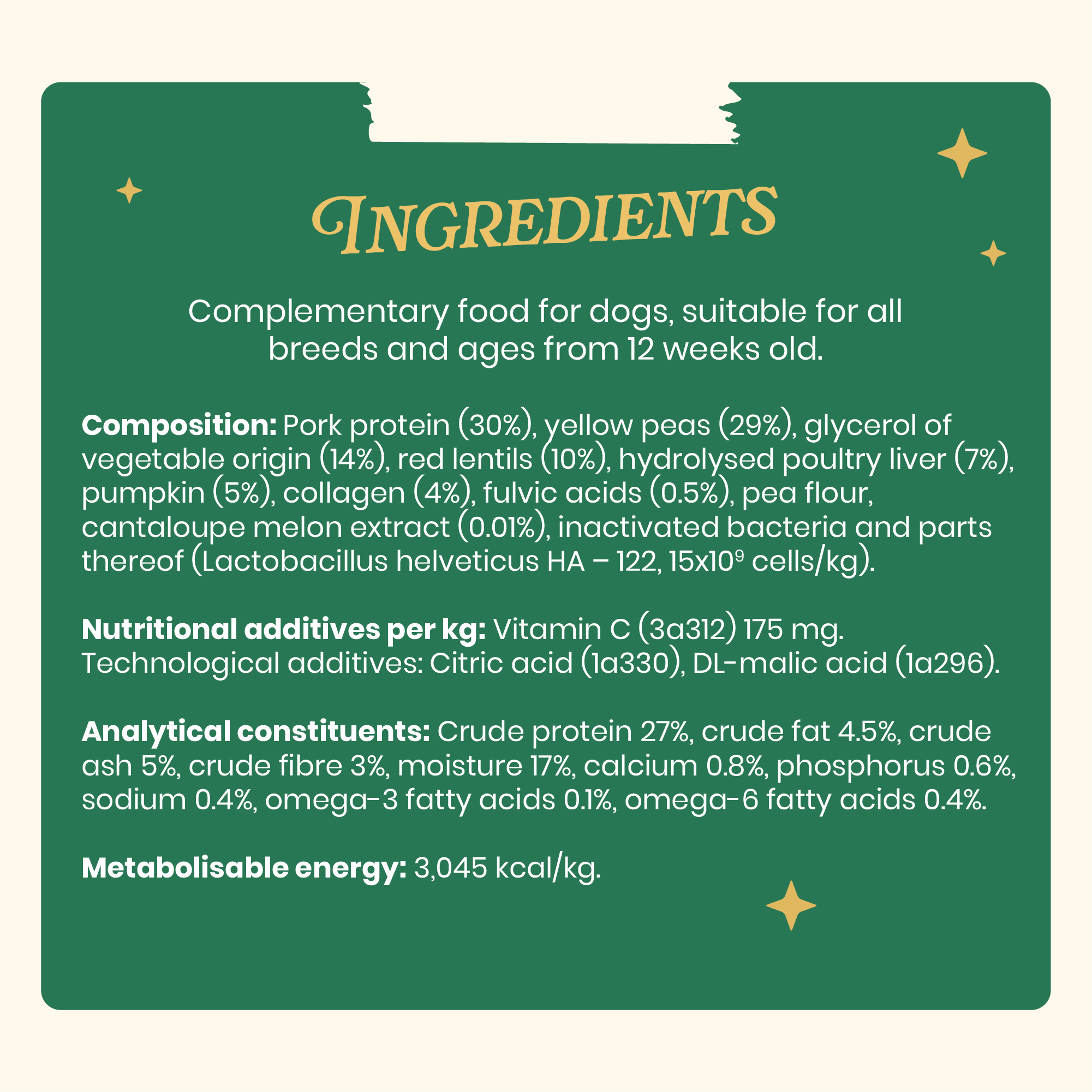 AMAZON CHRISTMAS 25 PIGS IN BLANKETS MEATY TREATS INGREDIENTS